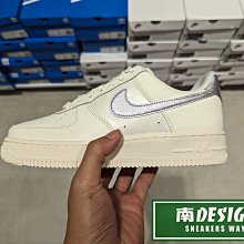 南🔥2023 11月 Nike Air Force 1 07 低筒 皮革 緩震 復刻 珠光 女 白紫DV7470-100