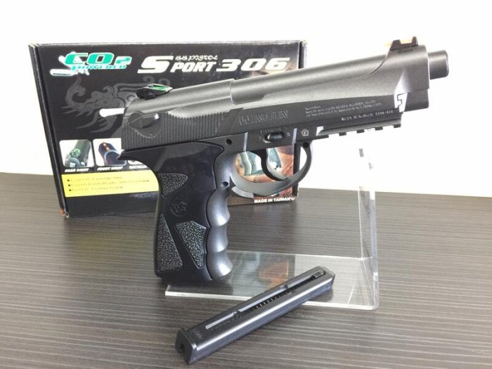 (傑國模型槍館) 升級版 WG 306 全金屬 CO2 強力手槍/直壓槍 2020全新