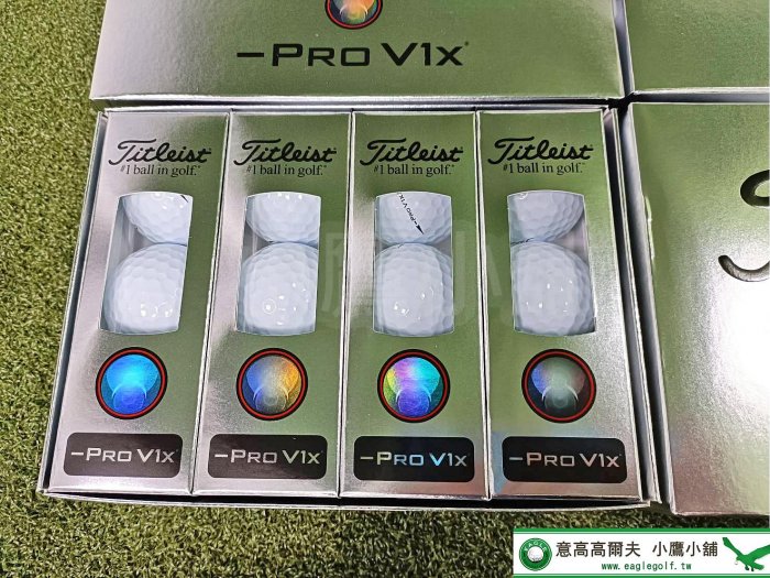 [小鷹小舖] Titleist Golf PRO V1x Left Dash -PRO V1x 高仕利 左線版高爾夫球 三層球 扎實手感 後旋低 '24 NEW