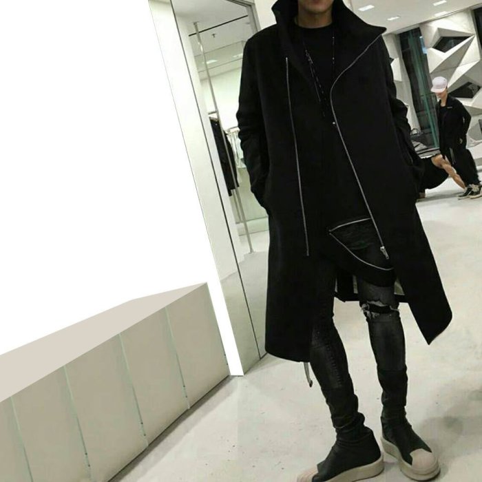 [ 羅崴森林] 現貨6折RICK OWENS FW16 TUBEWAY COAT黑色高