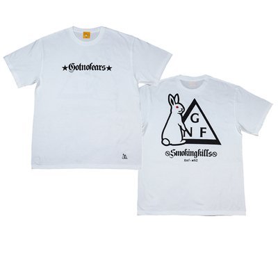 日本潮牌FR2 聯名款GOTNO FEARS LOGO TEE色情兔三角形男女黑白短袖T恤tee