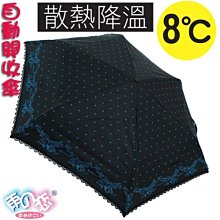 《補貨中缺貨葳爾登》日本雨之情雨傘【自動開自動收】散熱降溫8℃超輕遮陽傘晴雨傘三折降溫洋傘加粗20314黑內深藍