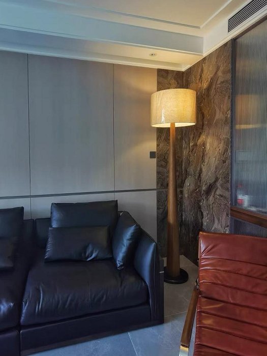 復古北歐簡約客廳臥室大型落地燈ins創意設計感大氣侘寂風立式燈