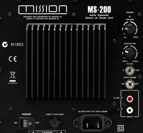 【興如】MISSION MS-200 十吋 超重低音 可議 另售Klipsch R-100SW NS-SW300