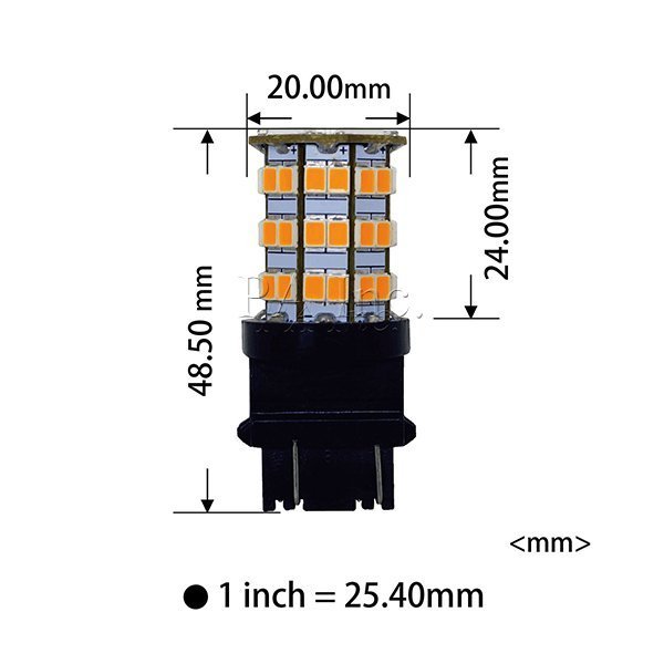 【PA LED】美規 3157 3156 55晶 5630 2835 SMD LED 橘光 黃光 方向燈 角燈 小燈