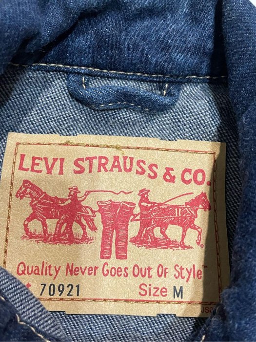 Levi’s levis 原色牛仔外套 短版 合身 女 二手 古著