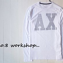 【A/X男生館】【ARMANI EXCHANGE鉚釘LOGO長袖T恤】【AX001N2】(S-M)