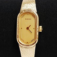 《寶萊精品》RADO 雷達金黃酒桶型手動女子錶