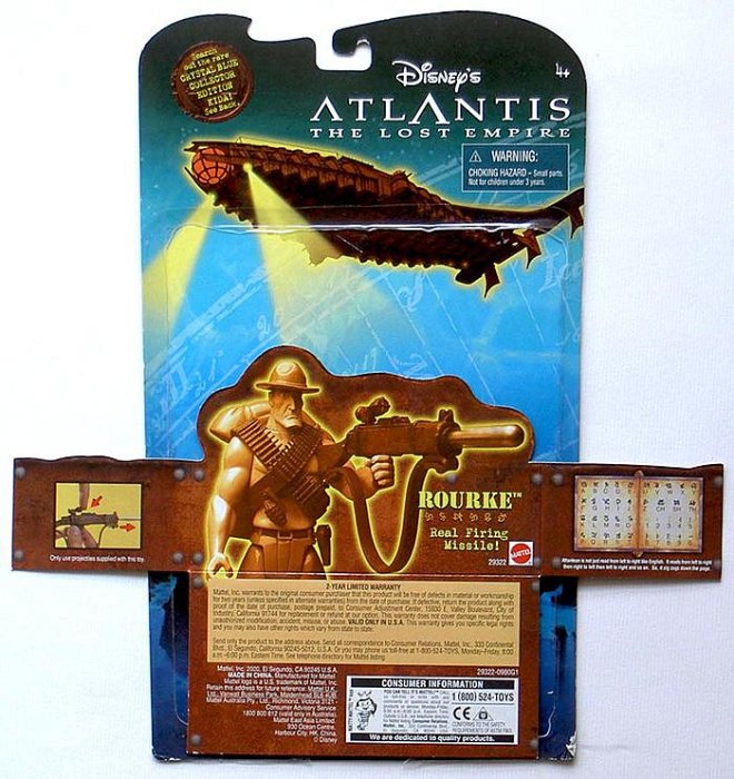 MATTEL 美泰兒 ~ Disney 失落的帝國 ATLANTIS : THE LOST EMPIRE - 洛克 ROURKE