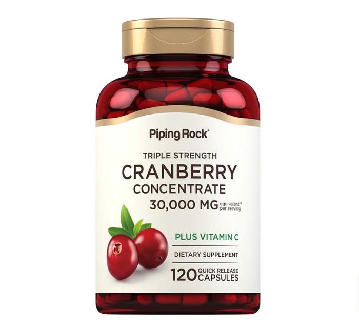 【Piping Rock】Cranberry 超強三倍 蔓越莓 小紅莓 維他命C 30000mg 120顆