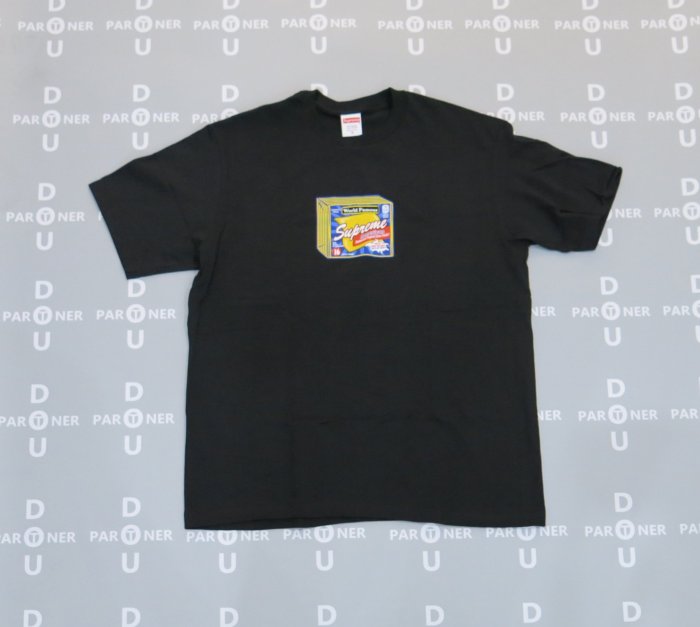 【Dou Partner】SUPREME FW19 Cheese Tee 奶酪 短TEE 黑色 現貨