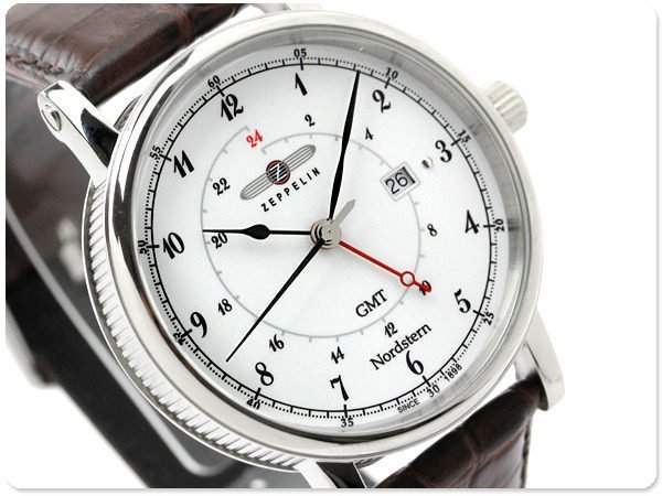 ZEPPELIN 齊柏林飛船 手錶 NORDSTERN GMT 41mm 德國 飛行錶 航空錶 7546-1