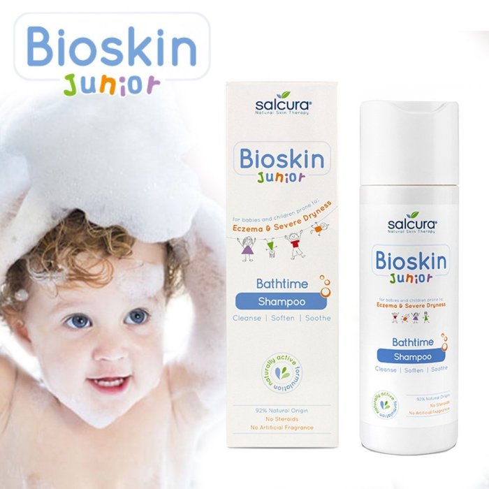 NETSHOP 英國原裝 Bioskin Junior 貝兒膚幼童調理洗髮露 200ml (洗頭不再淚汪汪、幼兒洗頭入門