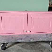 美生活館-- 鄉村家具風格 全紐西蘭松木原木 粉紅色 雙門壁櫃 收納櫃 杯架櫃 置物櫃 也可修改尺寸顏色再報價