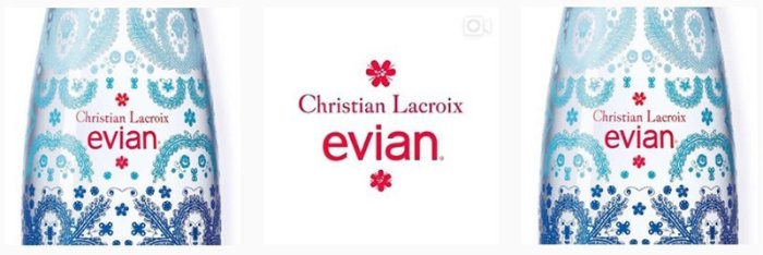 2017 evian x Christian Lacroix 限量紀念湛藍瓶