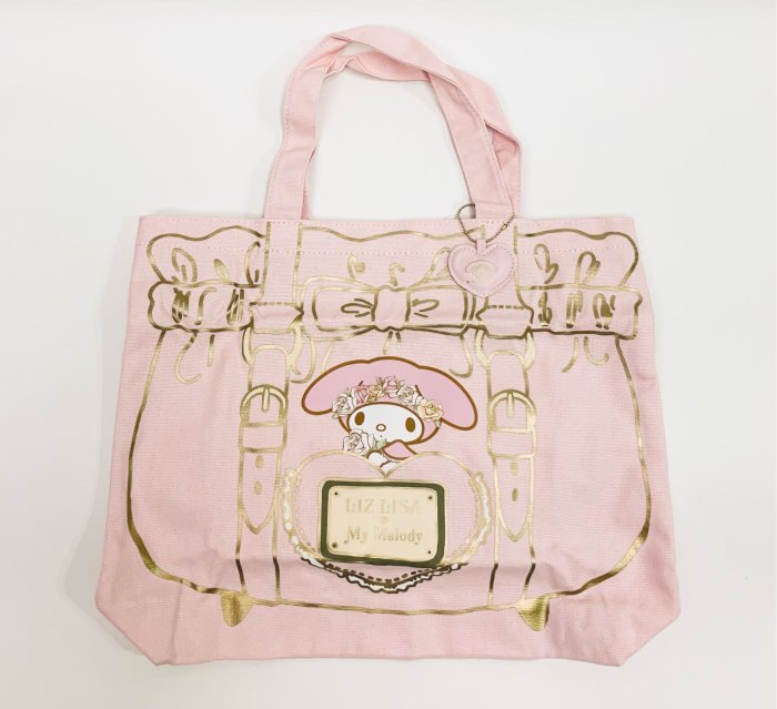 lizlisa LIZ LISA日本 LIZ LISA×My Melody  環保購物袋 蜜粉.全新