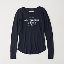 【A&F女生館】☆【Abercrombie LOGO刺繡長袖T恤】☆【AFG007F4】(XS-S-M)