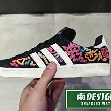 南🔥2022 7月 ADIDAS OG PRIDE X CAMPUS 80S 塗鴉 刺繡 男款 黑 GX6390