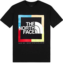 ☆【北臉男生館】☆【The North Face北臉BOX LOGO印圖短袖T恤】☆【TNF001E1】(S)