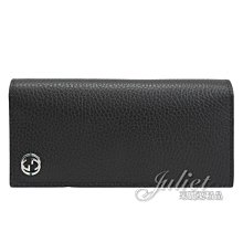 【茱麗葉精品】【全新精品】GUCCI 專櫃商品 610467 金屬G LOGO撞色多卡長夾.黑/綠 預購無現貨