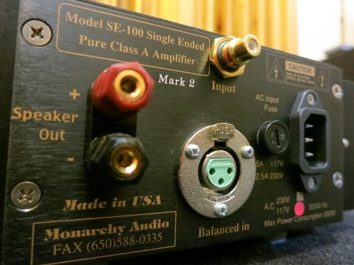 美國Monarchy Audio SE-100 Delux MK2 (單聲道純A類100w後級)公司貨