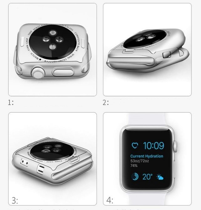 Apple watch 4代 保護殼 全包TPU 超薄隱形透明保護套 Series4 Iwatch 清水套 矽膠套 軟殼
