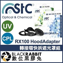 數位黑膠兔【 STC HoodAdapter Sony RX100 轉接環快拆遮光罩組 + UV + CPL 46mm】