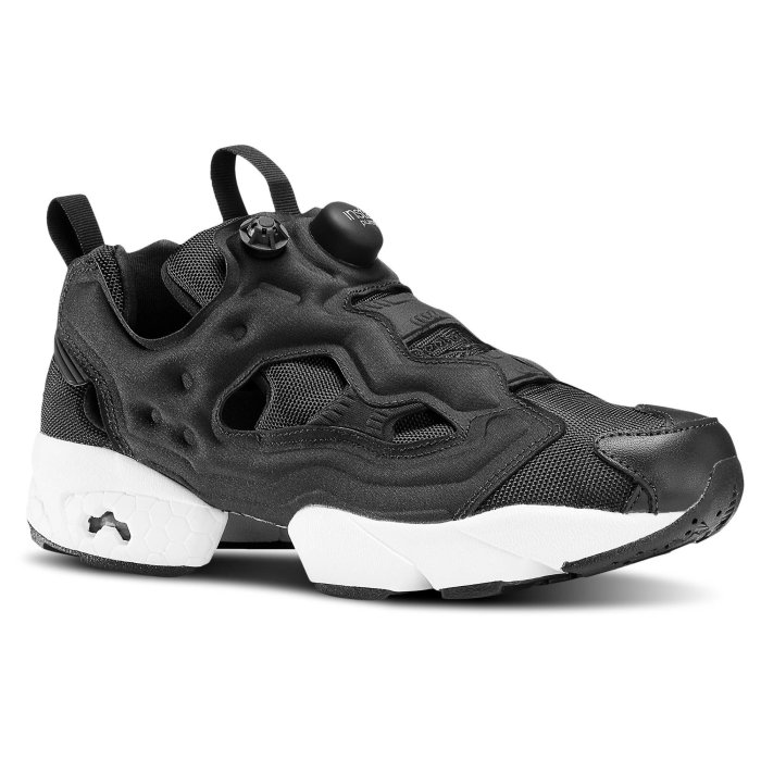 QUEST】現貨REEBOK INSTA PUMP FURY OG 黑白黑魂尼龍充氣男慢跑鞋