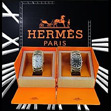 賀成交【英皇精品集團 】HERMES 愛馬仕 黑白撞色 對錶