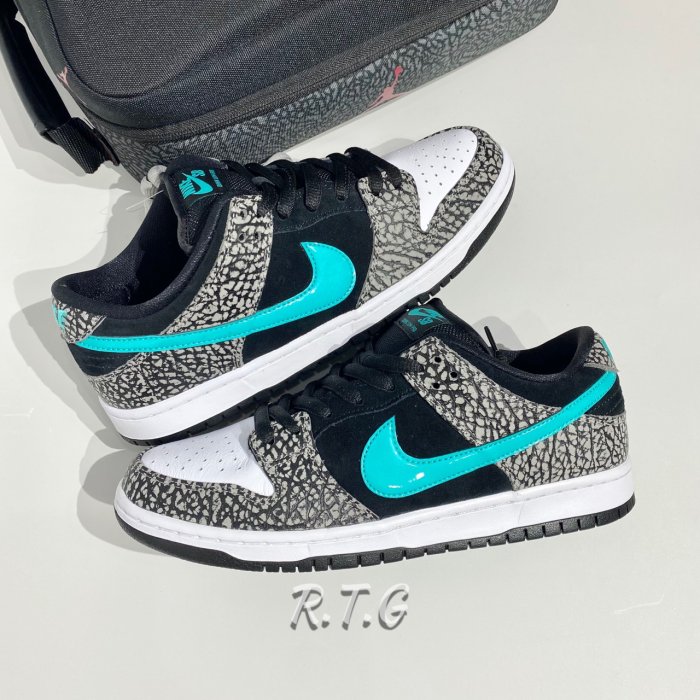 RTG】NIKE SB DUNK LOW PRO ELEPHANT 象紋爆裂紋滑板現貨男BQ6817-009