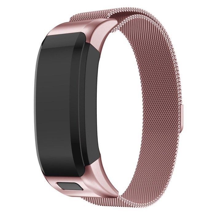 森尼3C-於於佳明Garmin Vivosmart HR 米蘭尼斯錶帶 分體式金屬錶帶 編織鋼帶不鏽鋼金屬錶帶不含主機大小-品質保證