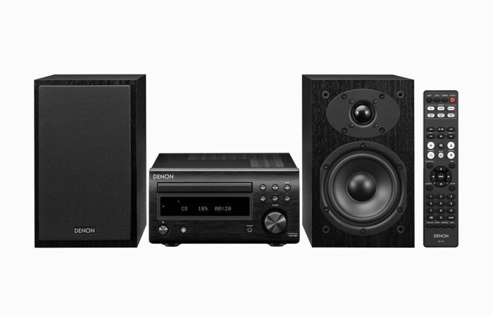 [紅騰音響]DENON D-M41 迷你音響 藍牙、CD、FM/AM 、光纖輸入可連接電視機 (另有RCD-M41、M-CR612 )即時通可議價