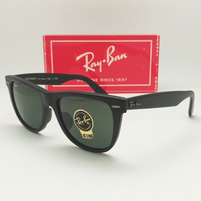 [恆源眼鏡] RayBan RB2140F 901S 54mm 旭日公司貨 WAYFARER消光黑經典款 男女皆可戴