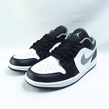 NIKE AIR JORDAN 1 LOW 男款 休閒鞋 553558040 黑白灰【iSport愛運動】