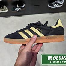 南🔥2023 9月 ADIDAS OG GAZELLE INDOOR 麂皮 皮革 T字頭 膠底 男女款 黑黃IG4999