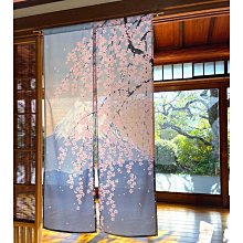 富士山 櫻花 和風門簾 輕鬆改變居家風格 裝飾 日本正版 150x85cm