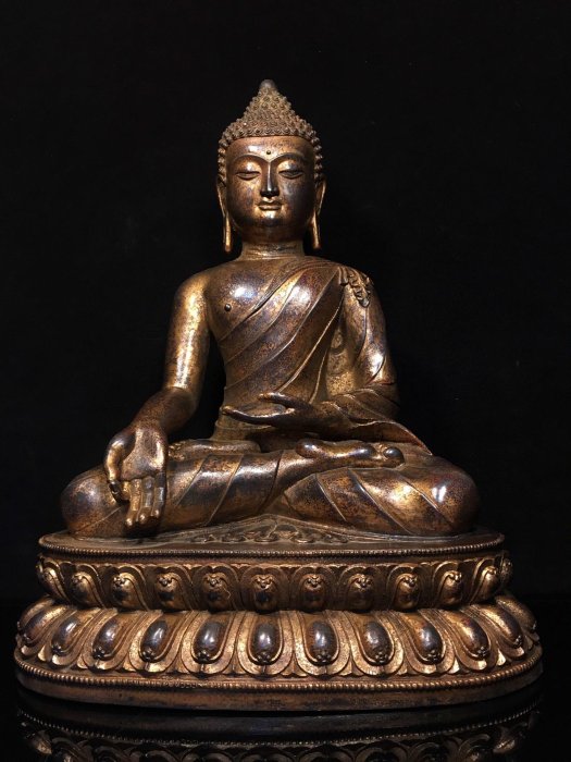 純銅釋迦牟尼佛像，重8.6公斤，140080R