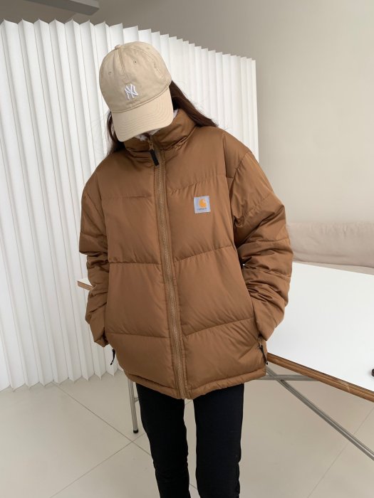 【Japan潮牌館】雙面穿CARHARTT WIP卡哈特潮牌羊羔毛絨羽絨服外套上衣夾克厚保暖