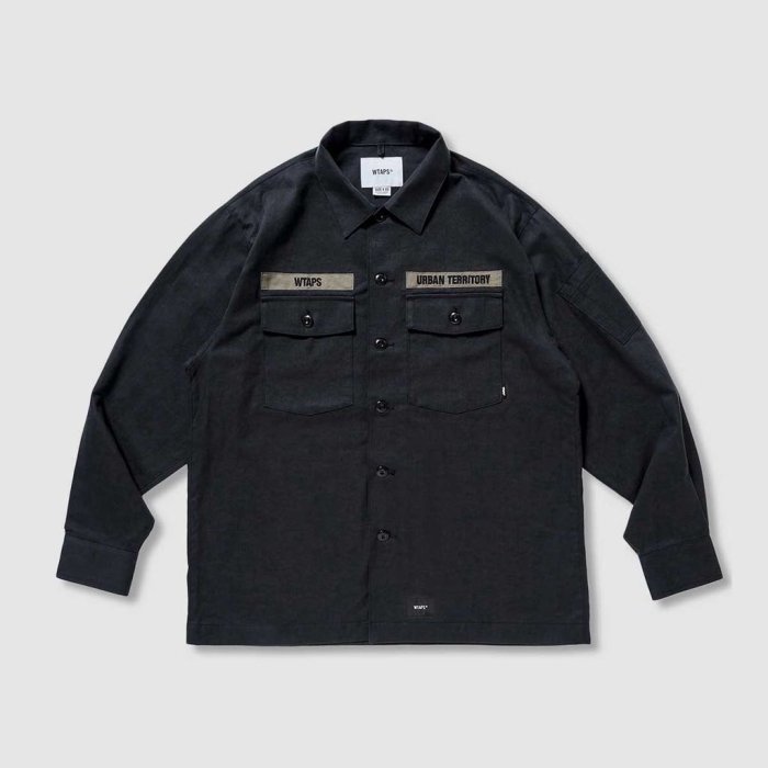 WTAPS 212BRDT-SHM02 BUDS / LS / COTTON. SERGE 襯衫襯衫外套