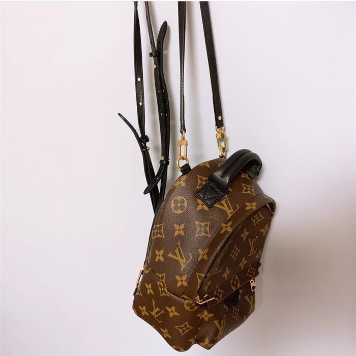 【二手】LV M41562 Palm Springs Mini Monogram 迷你 網美包 後背包 雙肩包