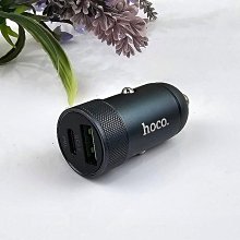 【HOCO.浩酷】迷你雙孔車用充電器 QC3.0+PD快充 車充 27W 4.5A