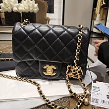 CHANEL AS1786 核桃金球鏈帶斜背包 黑 現貨