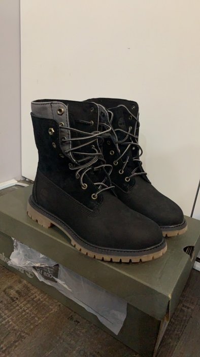 timberland anti-fatigue 全新女款黑色 類似單寧雙層設計 靴