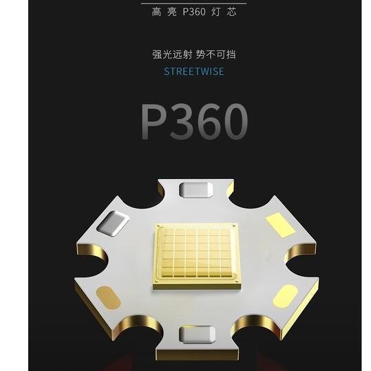 微笑鯊 SD0521 XHP360 Led手電筒超強光手電筒26650 USB變-來可家居