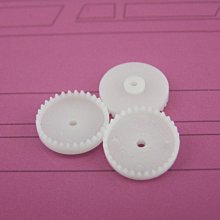模0.5 塑膠齒輪 C322A 冠齒 玩具配件 32齒 孔徑1.95MM皇冠齒輪 w1014-191210[365583