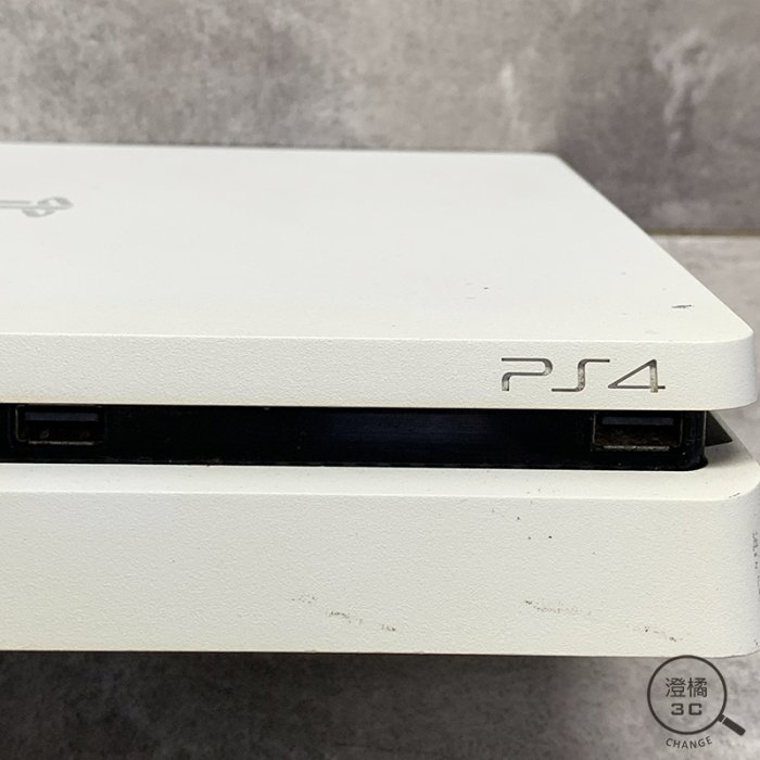 『澄橘』SONY PS4 SLIM 500GB CUH-2017A 電玩 遊戲 主機 白 二手《無盒裝》A64178