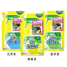 【易油網】日本Johnson 莊臣 水垢清潔噴霧補充包 檸檬 花香 蘋果 350ml 去水垢 浴室 廁所 補充包