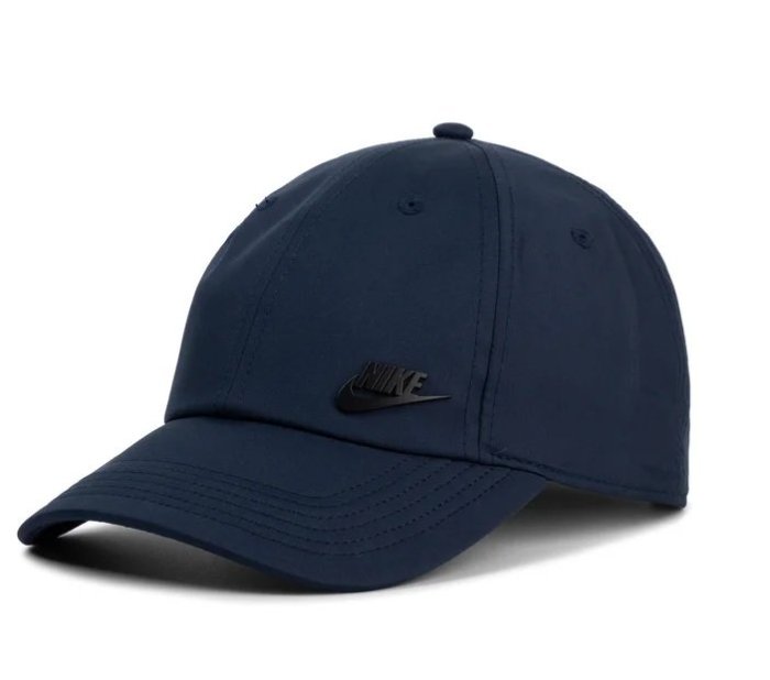 【IMPRESSION】 NIKE Cap 黑色 小LOGO 勾勾 字體 金屬標 復古 老帽 942212 深藍/深綠