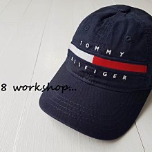 ☆【TH配件館】【TOMMY HILFIGER大LOGO棒球帽】【TOMH003B9】(深藍色)