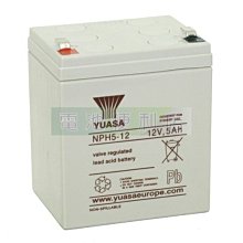 [電池便利店]台灣湯淺 YUASA NPH5-12 12V 5AH UPS 不斷電系統 / 電動車電池 ( NP4-12 加強版 )